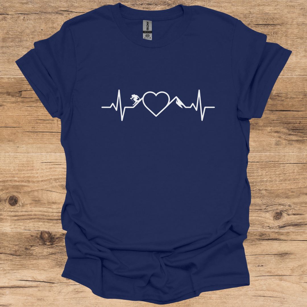 Ski Heartbeat Love T-Shirt