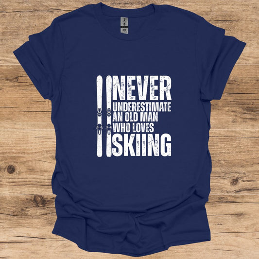 Old Man Loves Skiing T-Shirt