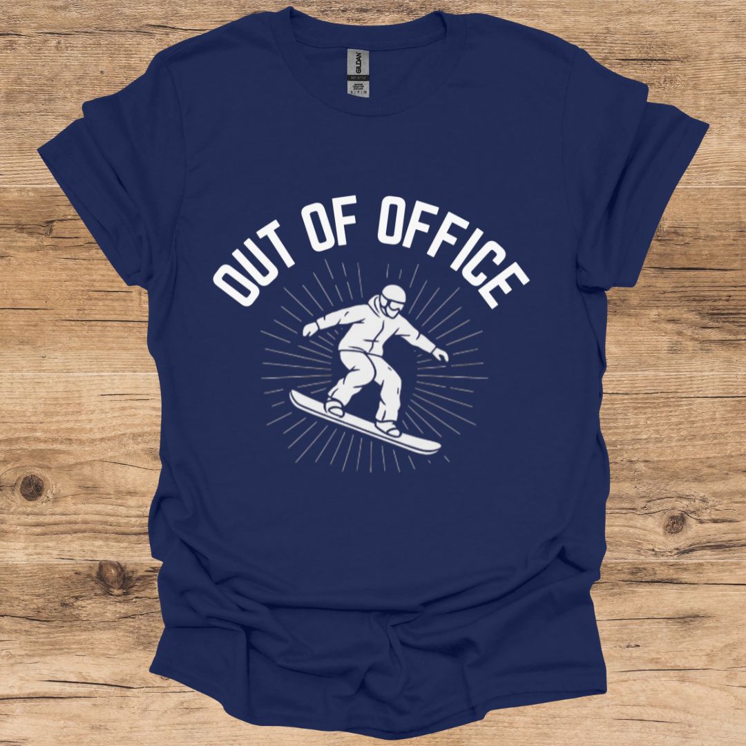 Out Of Office_Snowboard T-Shirt