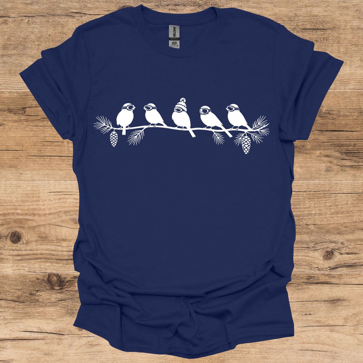 Winter Ski Birds T-Shirt