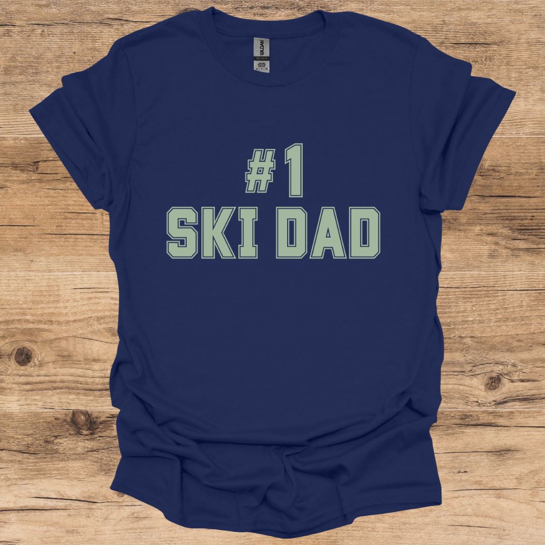 #1 SKI DAD T-Shirt