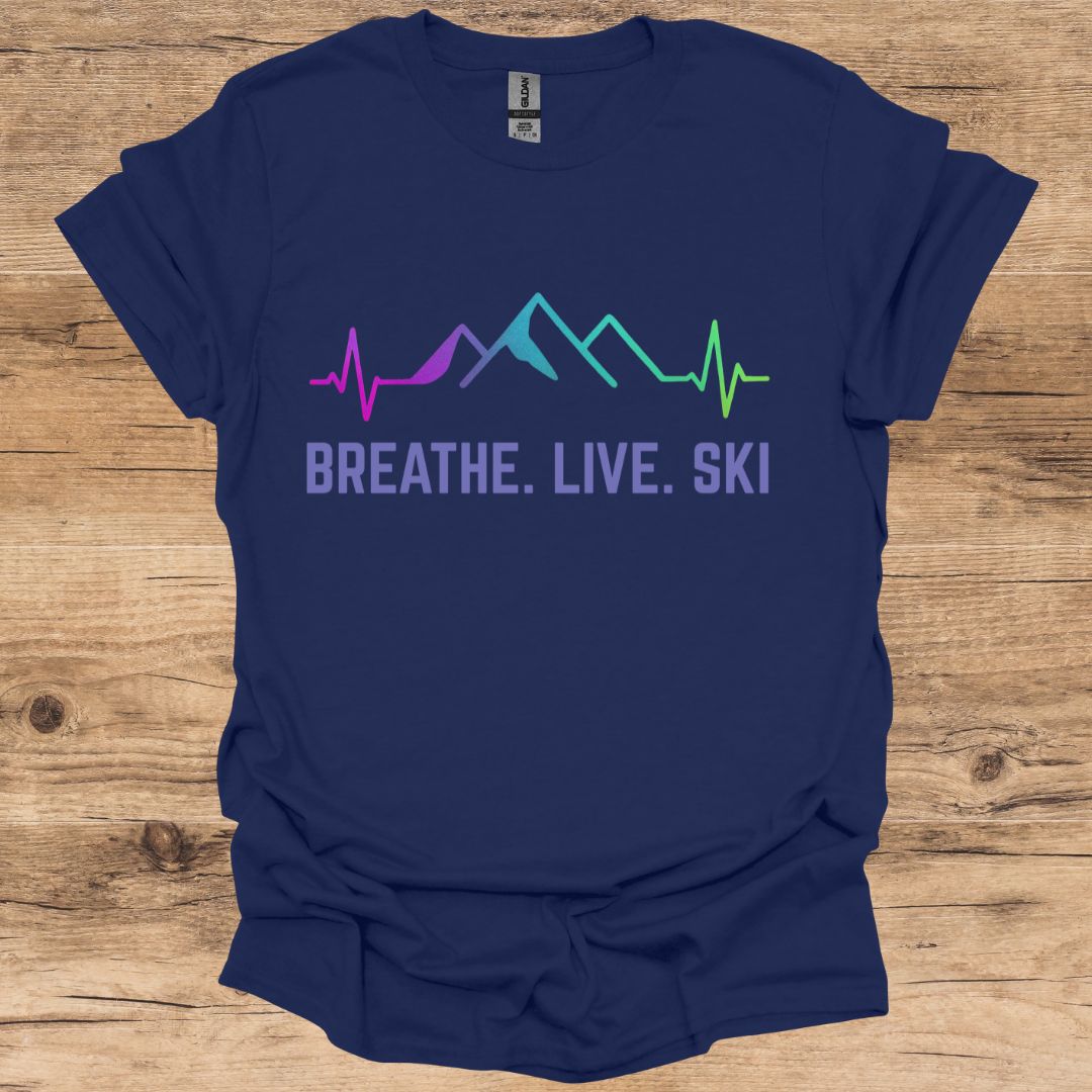 Breathe.Live.Ski T-Shirt