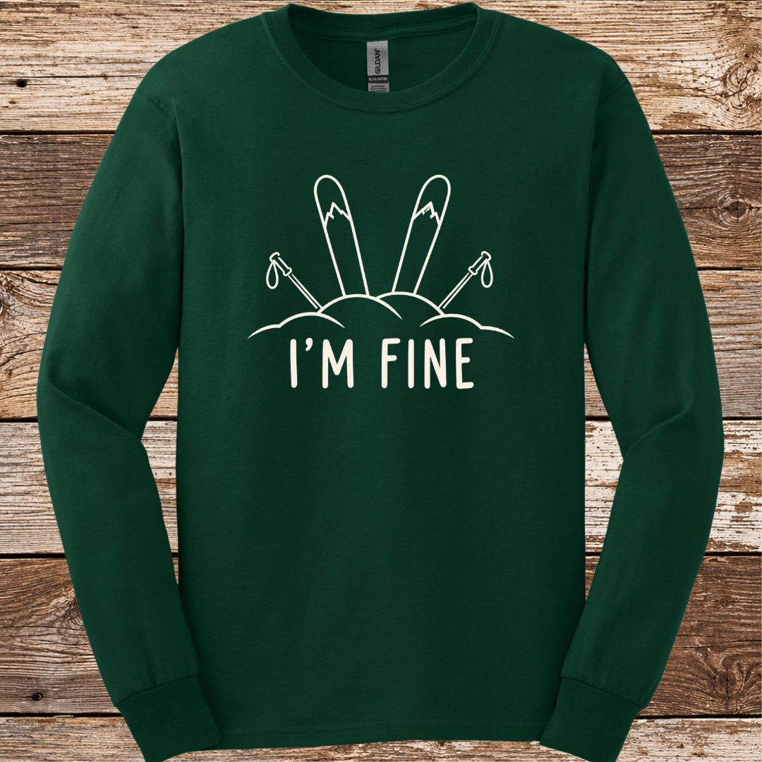 I'm Fine Skis Long Sleeve