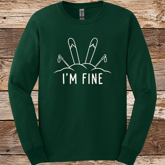 I'm Fine Skis Long Sleeve