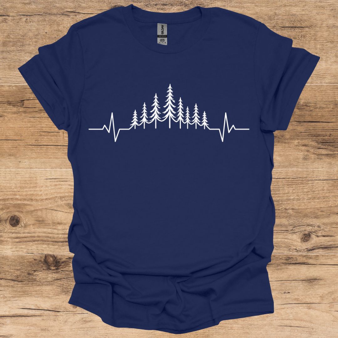 Pine Tree Heartbeat T-Shirt