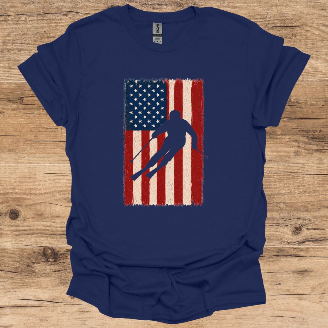 Red, White & Ski T-Shirt