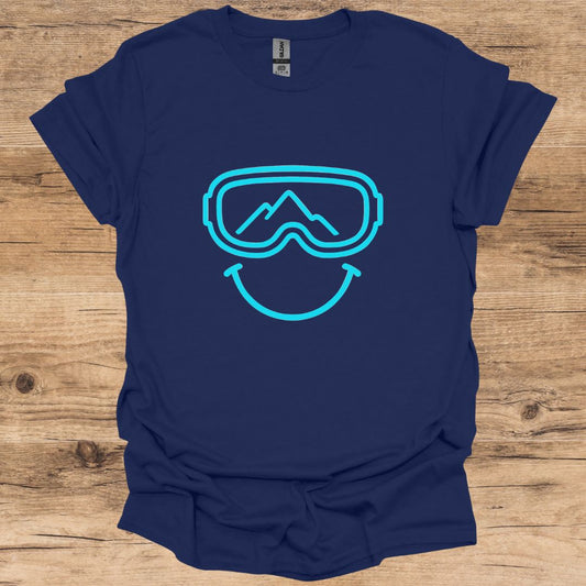 Smile Blue Goggles T-Shirt