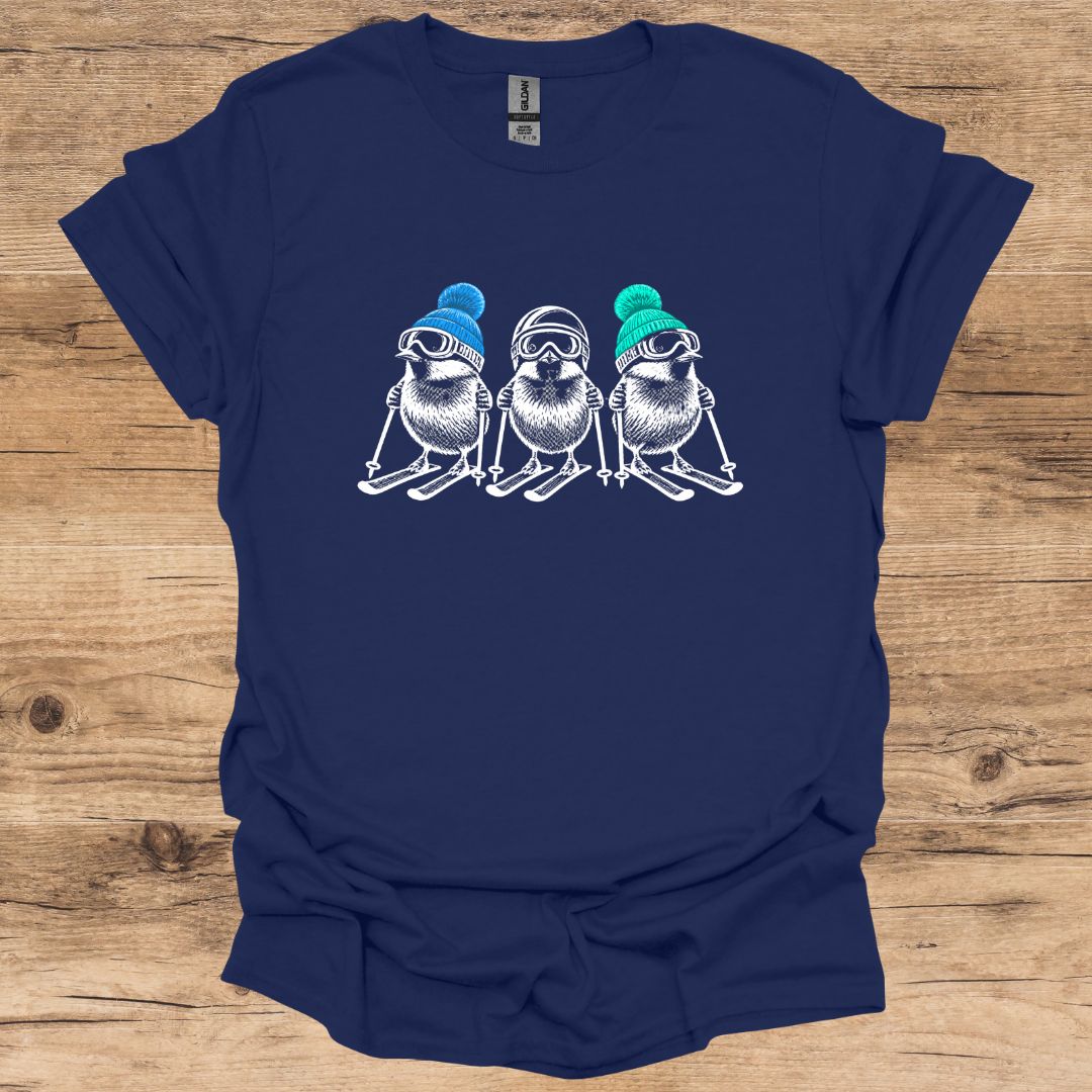 Triple Ski Bird T-Shirt
