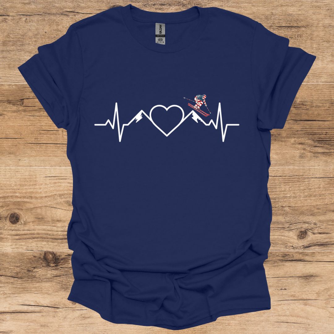 Heartbeat Ski USA T-Shirt