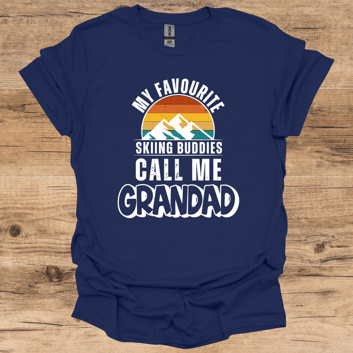 Skiing Buddies Grandad T-Shirt