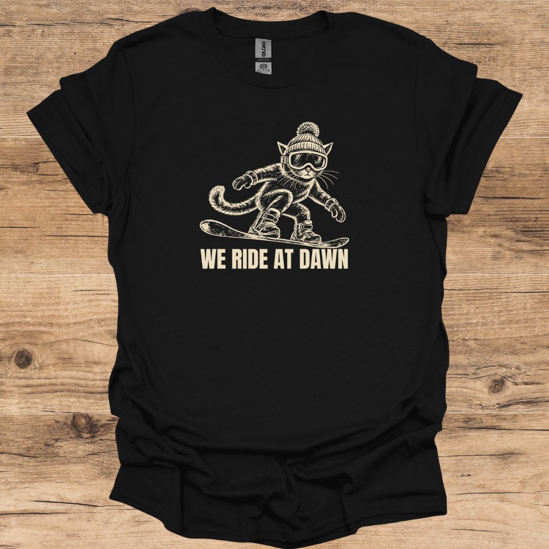 Cat Ride At Dawn T-Shirt