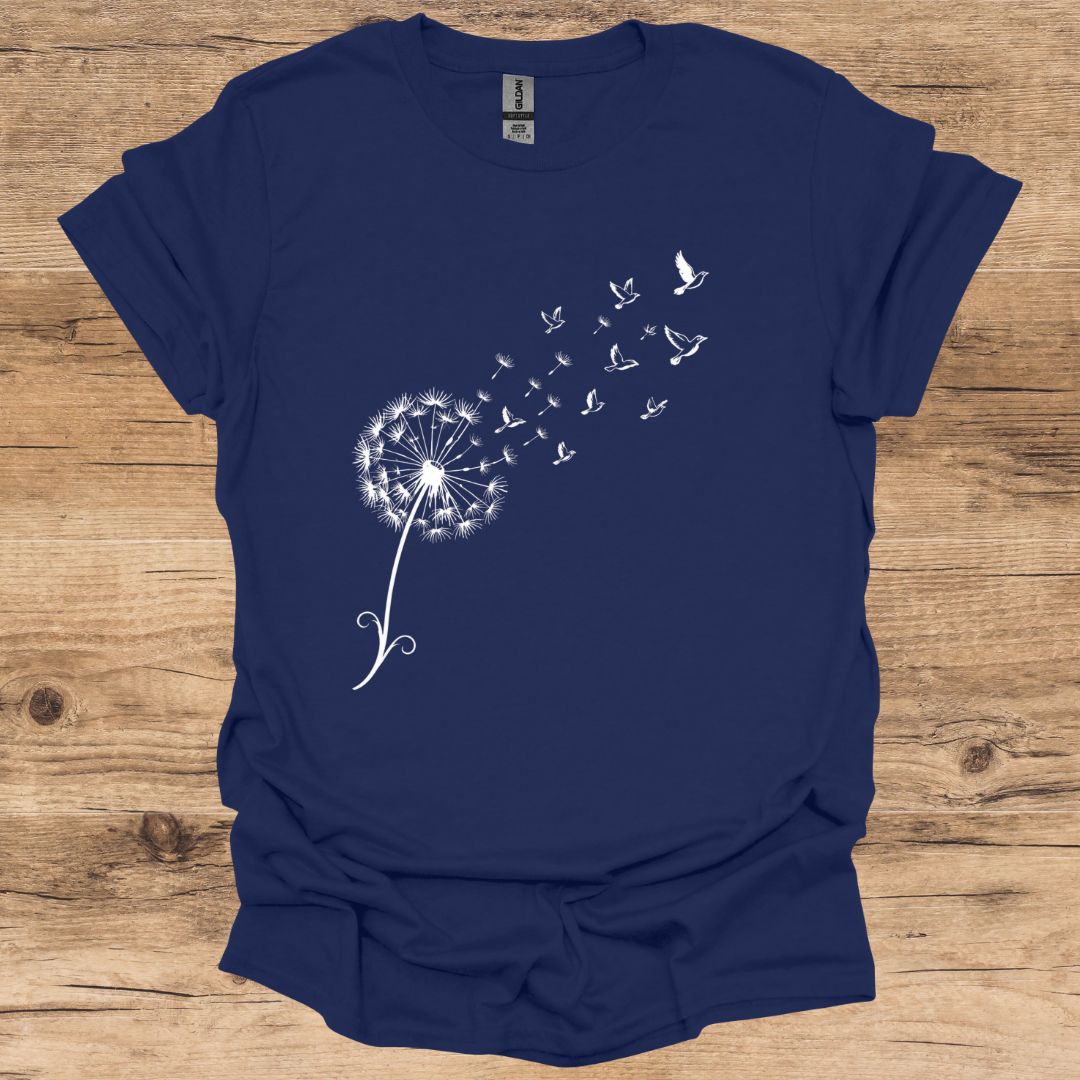 Birds Flight Dandelion T-Shirt