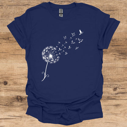 Birds Flight Dandelion T-Shirt