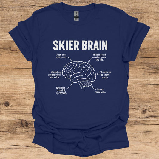 Skier Brain T-Shirt