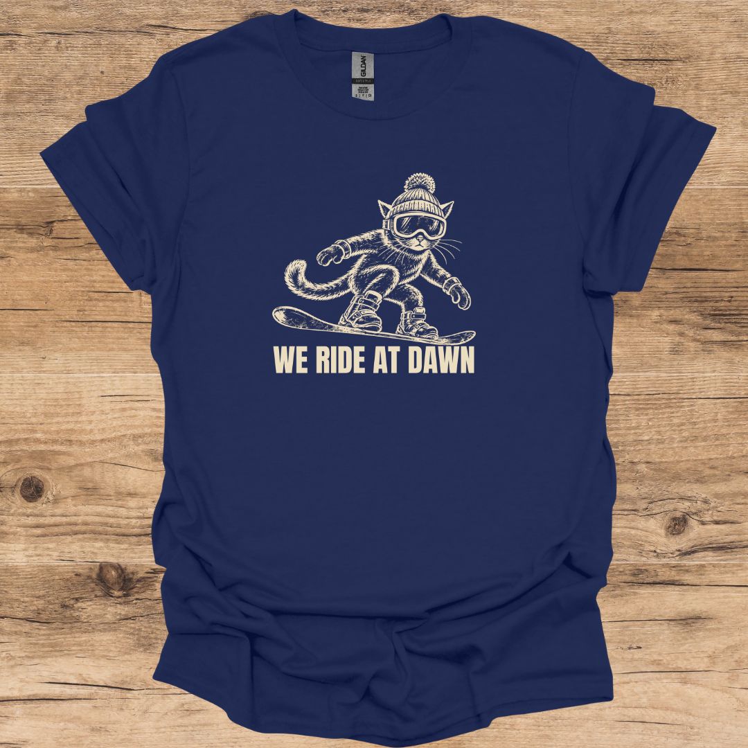 Cat Ride At Dawn T-Shirt