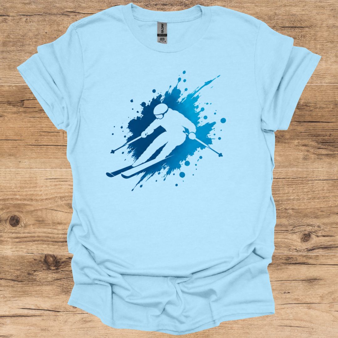 Alpine Blue Ski Spray T-Shirt