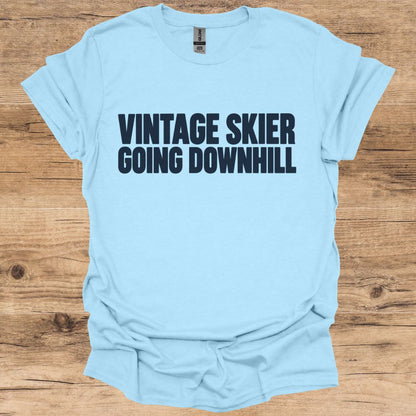 Vintage Skier Downhill T-Shirt
