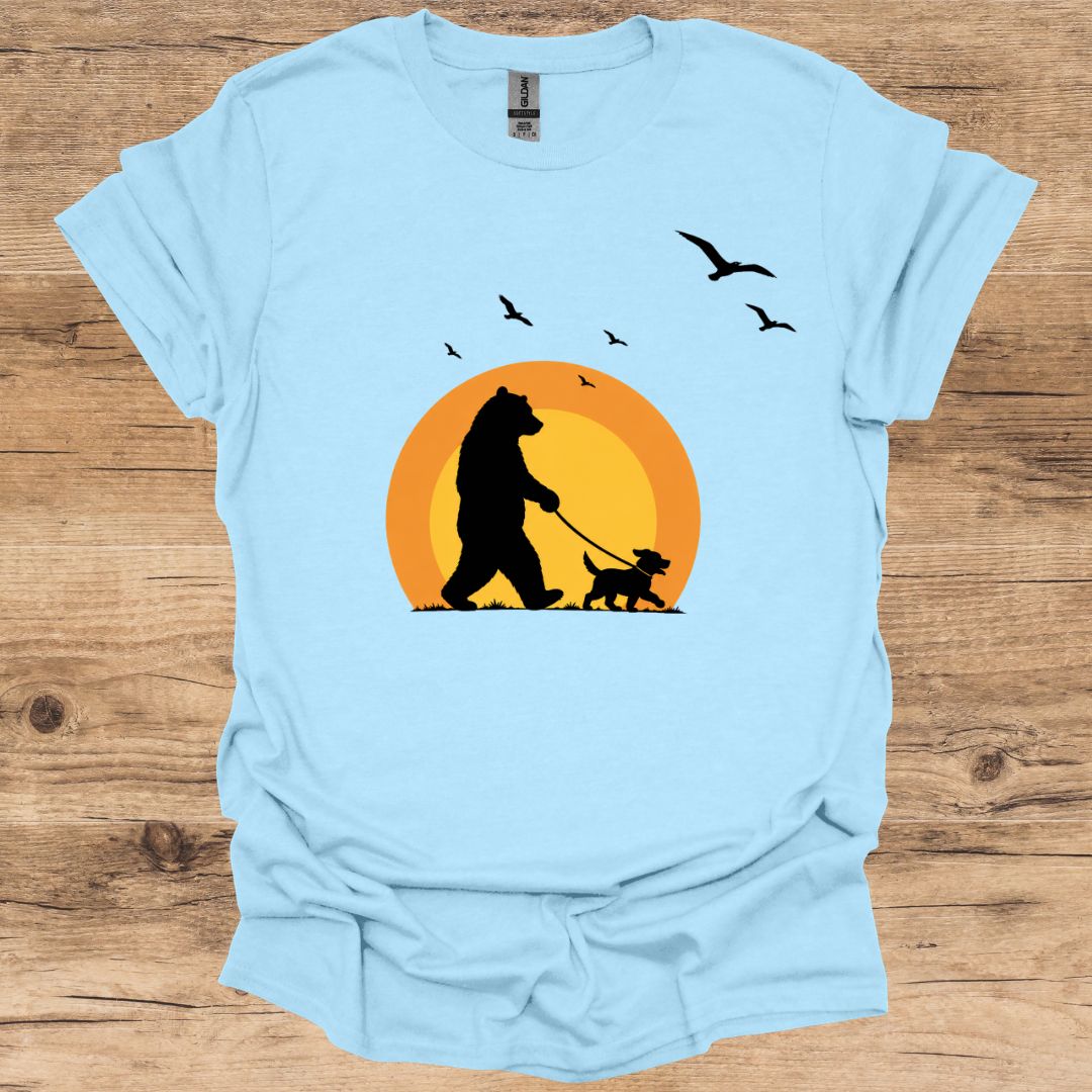 Sunset Bear & Dog T-Shirt