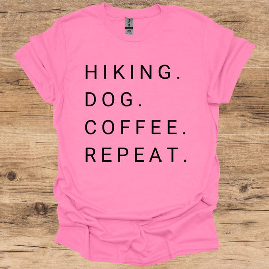 Hiking. Dog. Coffee. Repeat. T-Shirt