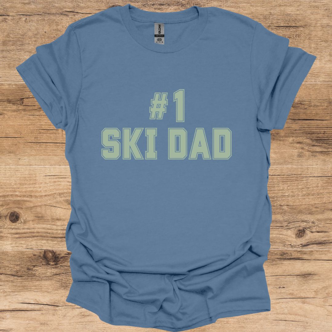 #1 SKI DAD T-Shirt