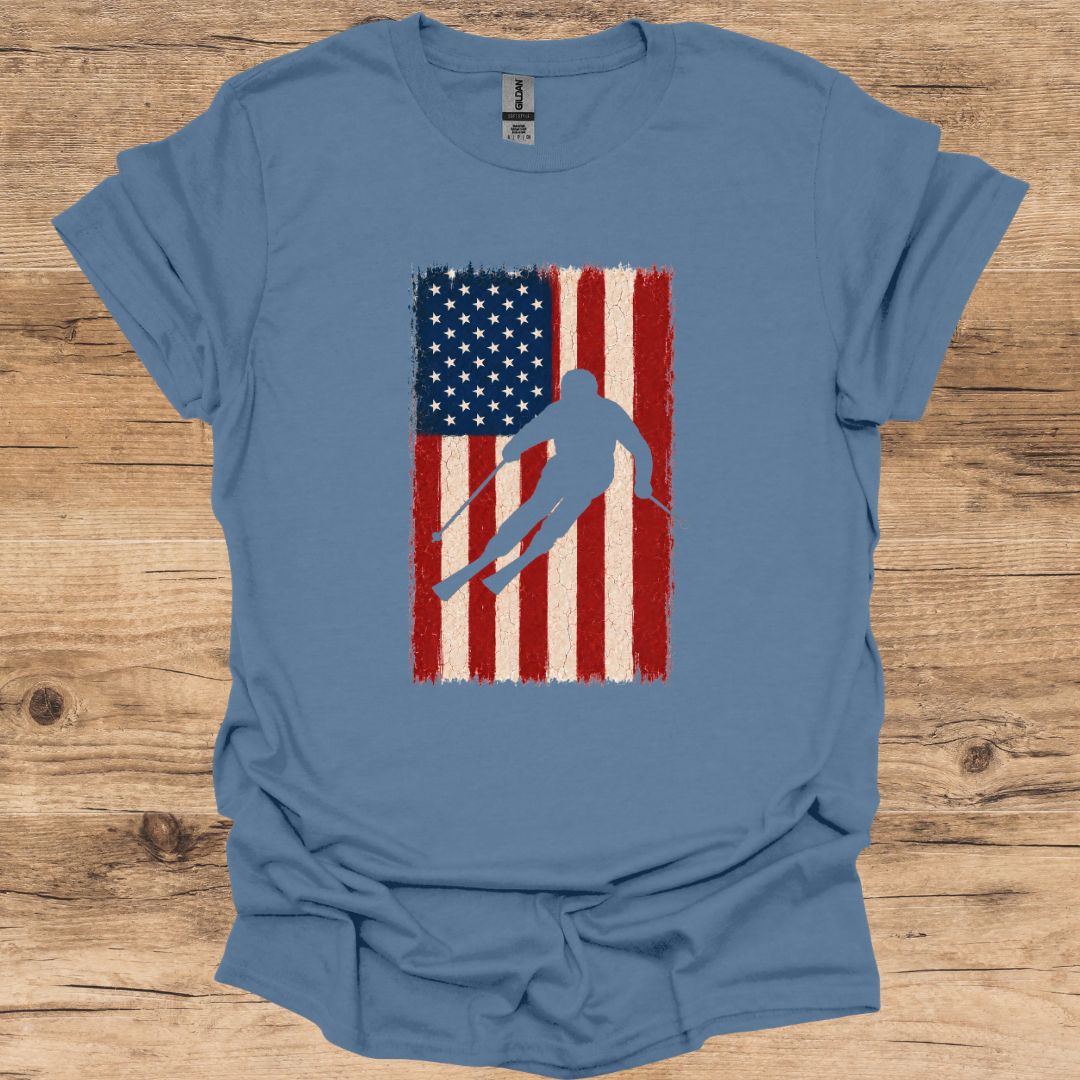 Red, White & Ski T-Shirt