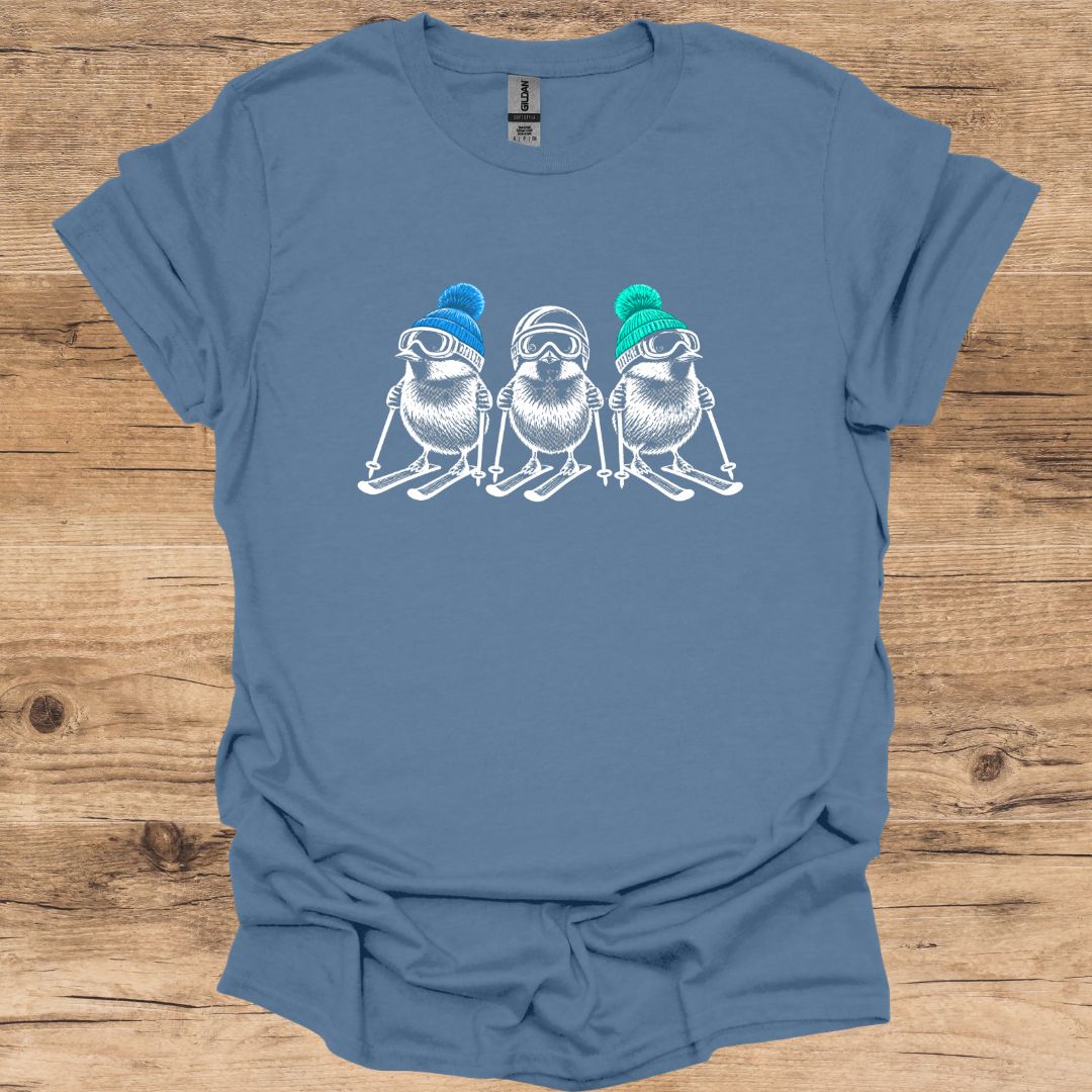 Triple Ski Bird T-Shirt
