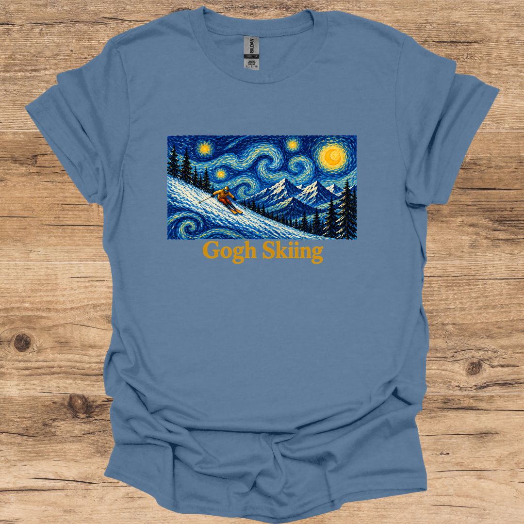 Gogh Skiing Ski T-Shirt