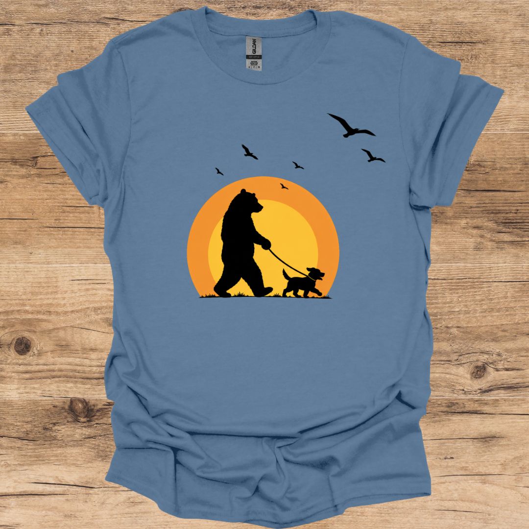 Sunset Bear & Dog T-Shirt