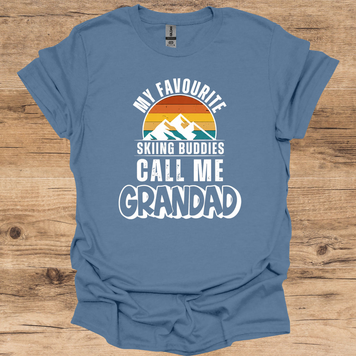 Skiing Buddies Grandad T-Shirt
