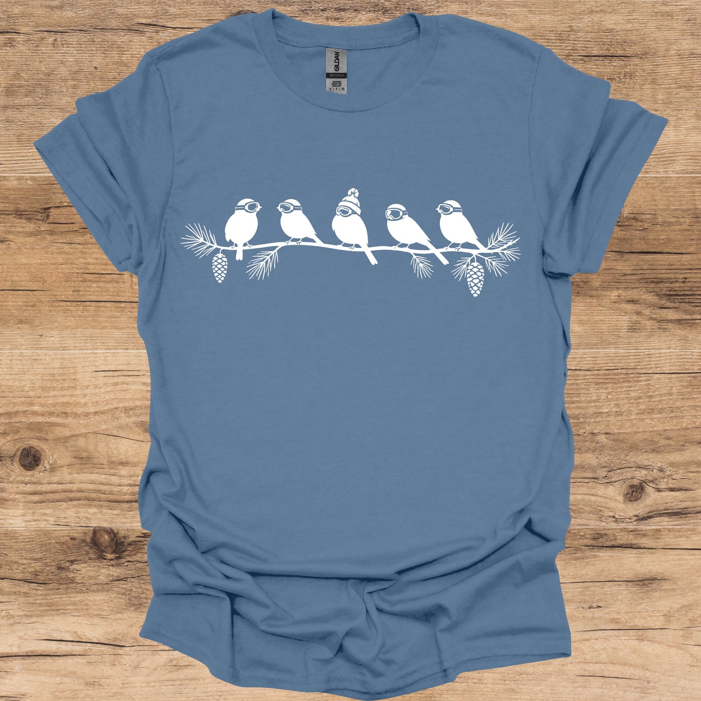 Winter Ski Birds T-Shirt