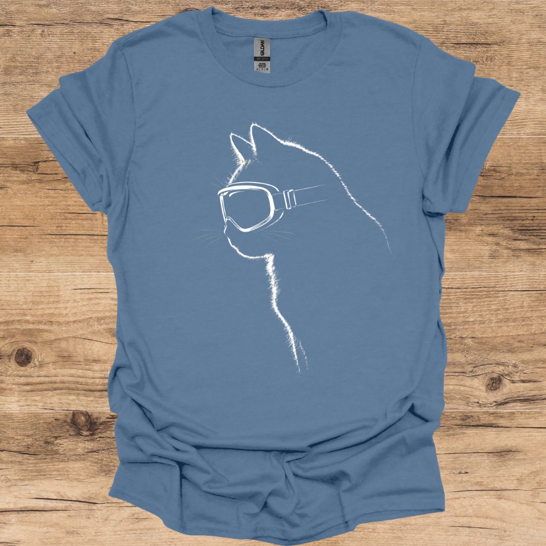 Ski Cat Silhouette T-Shirt