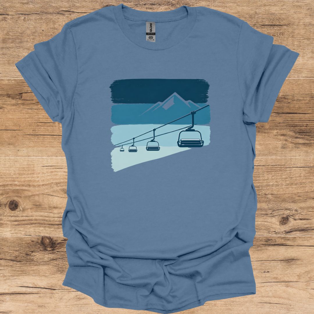 Brushstroke Chairlift T-Shirt