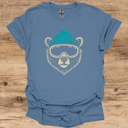 Teal Beanie Bear T-Shirt