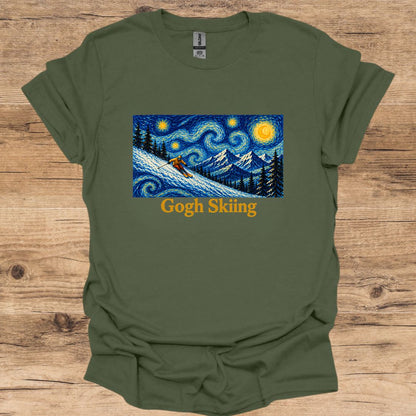 Gogh Skiing Ski T-Shirt