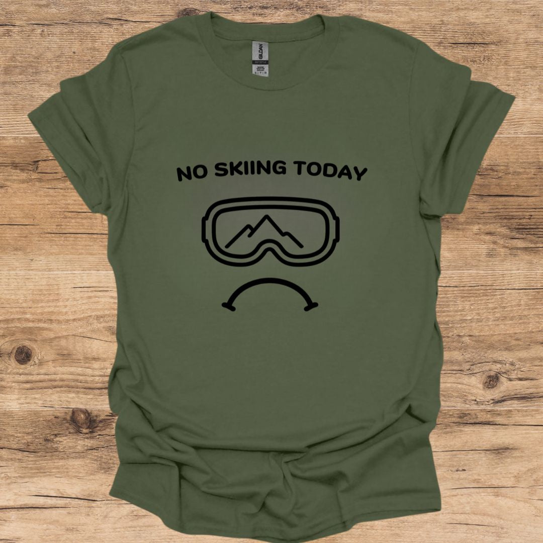 No Skiing Today_Goggles T-Shirt