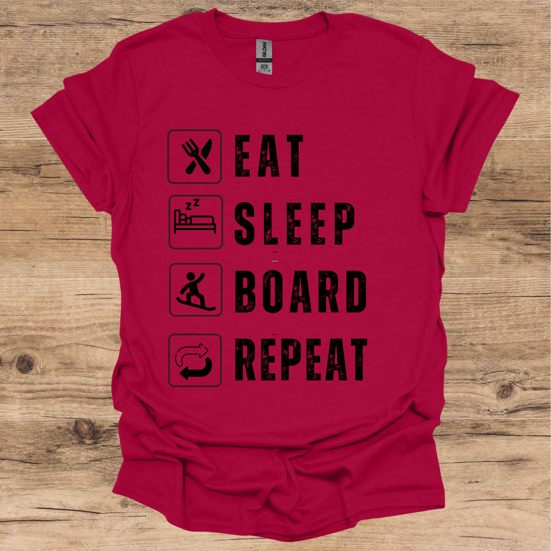 Eat, Sleep, Board, Repeat T-Shirt