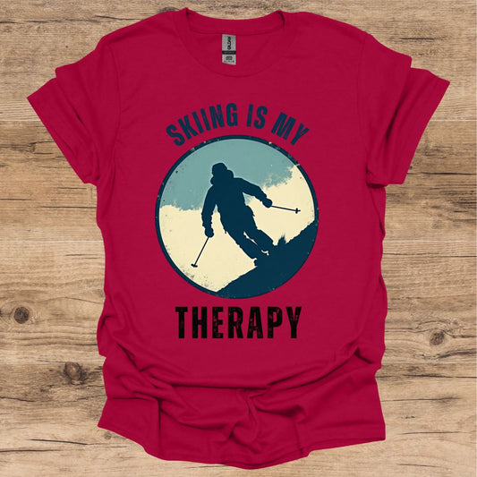 Skiing Therapy T-Shirt