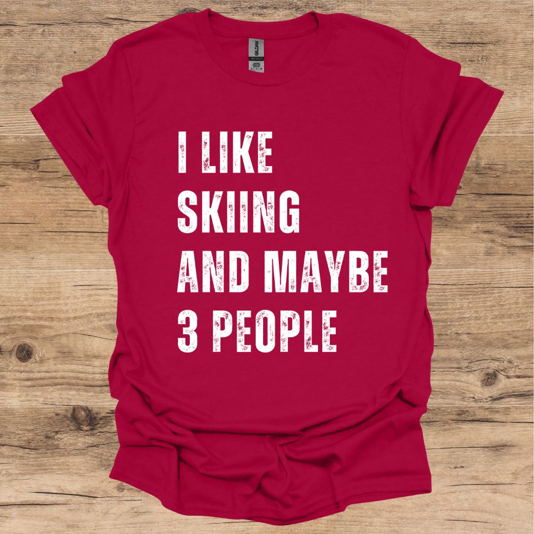 Skiing & 3 People T-Shirt