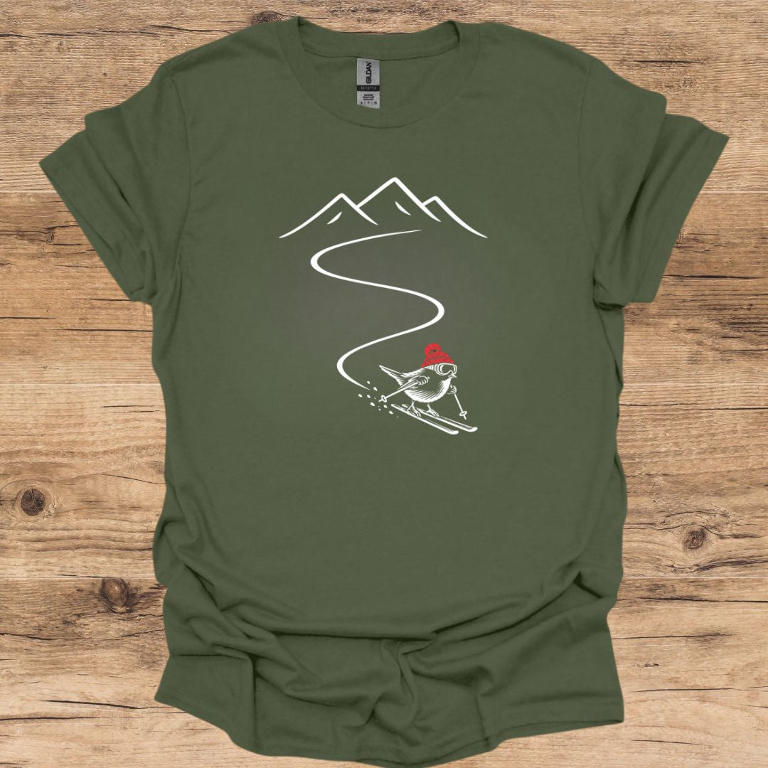 Bird Ski Path T-Shirt