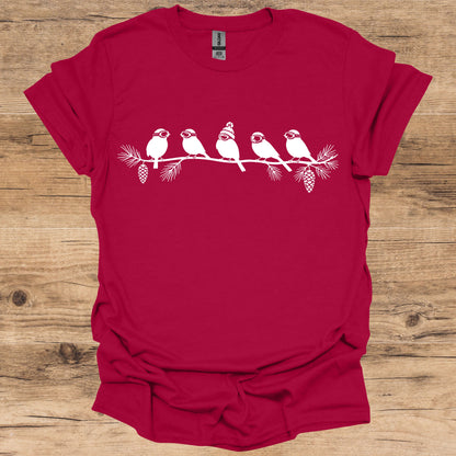Winter Ski Birds T-Shirt