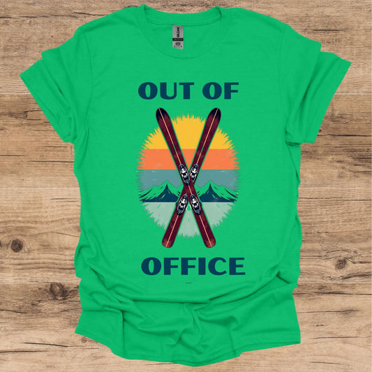 Out Of Office_Skis T-Shirt