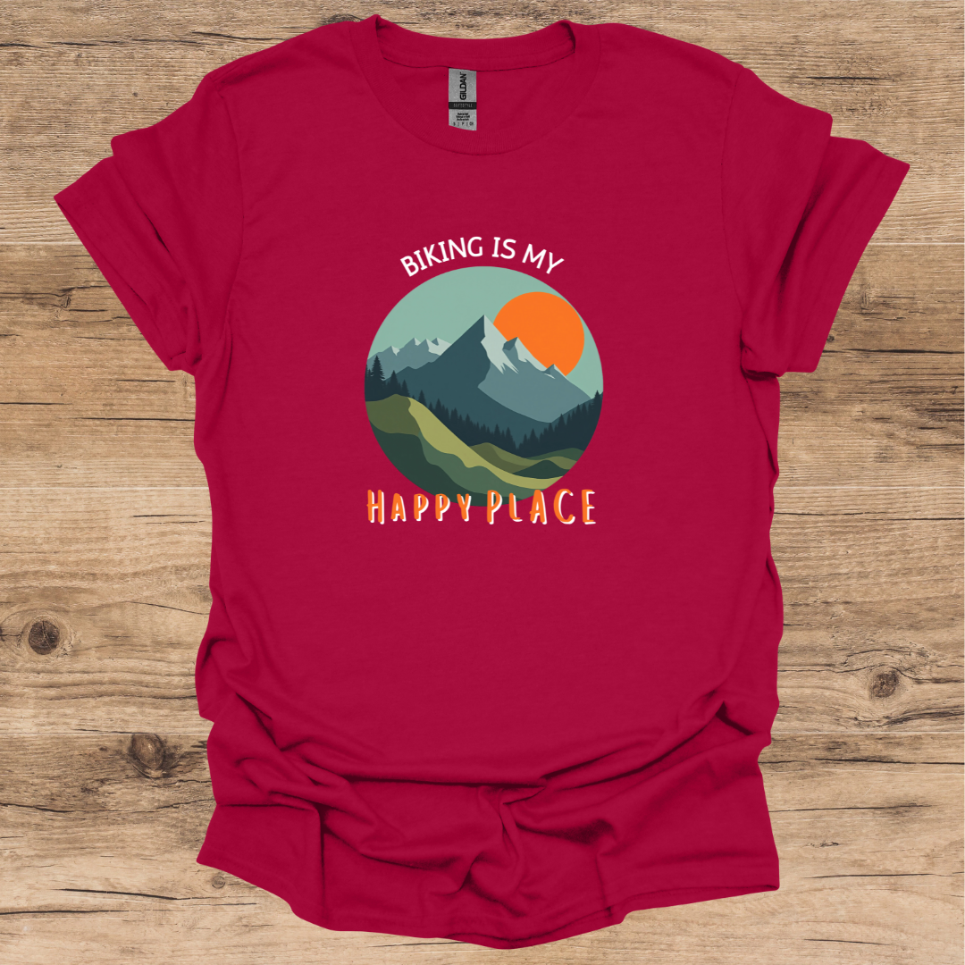 Biking Happy Place T-Shirt