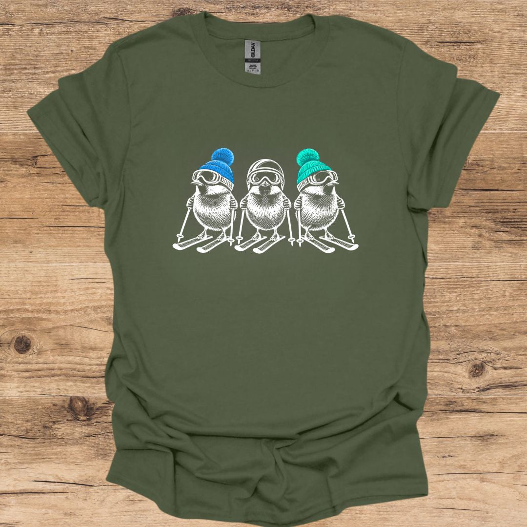 Triple Ski Bird T-Shirt