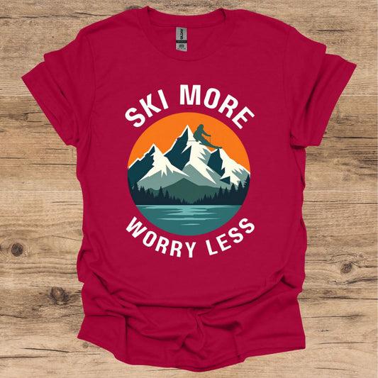 Ski More Worry Less T-Shirt