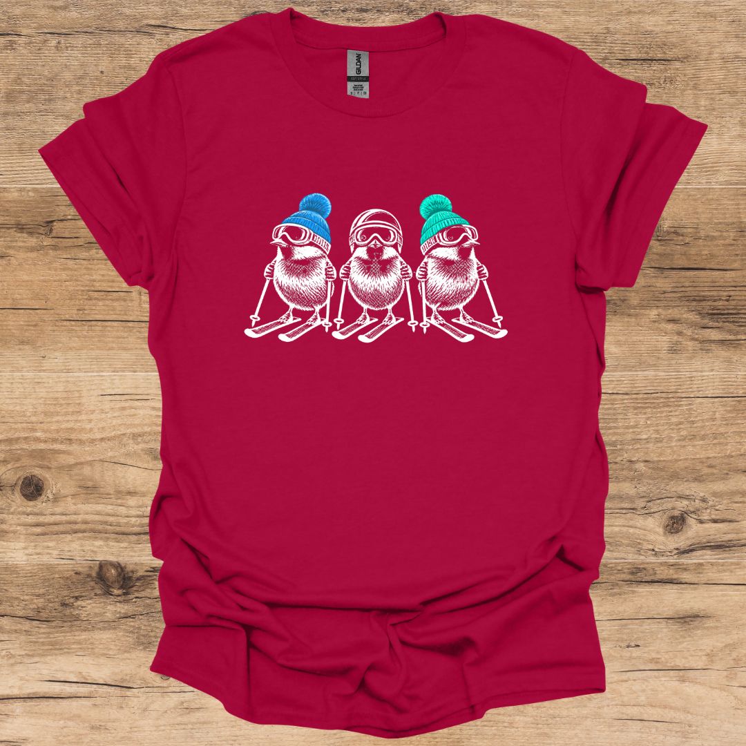 Triple Ski Bird T-Shirt