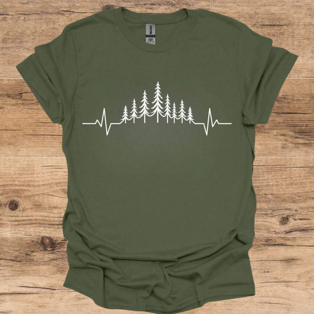 Pine Tree Heartbeat T-Shirt