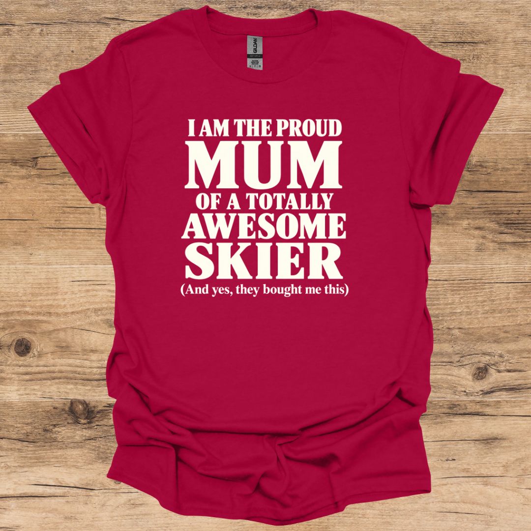 Proud Mum Skier T-Shirt