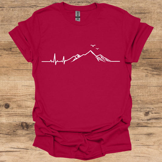 Mountain Bird Heartbeat T-Shirt