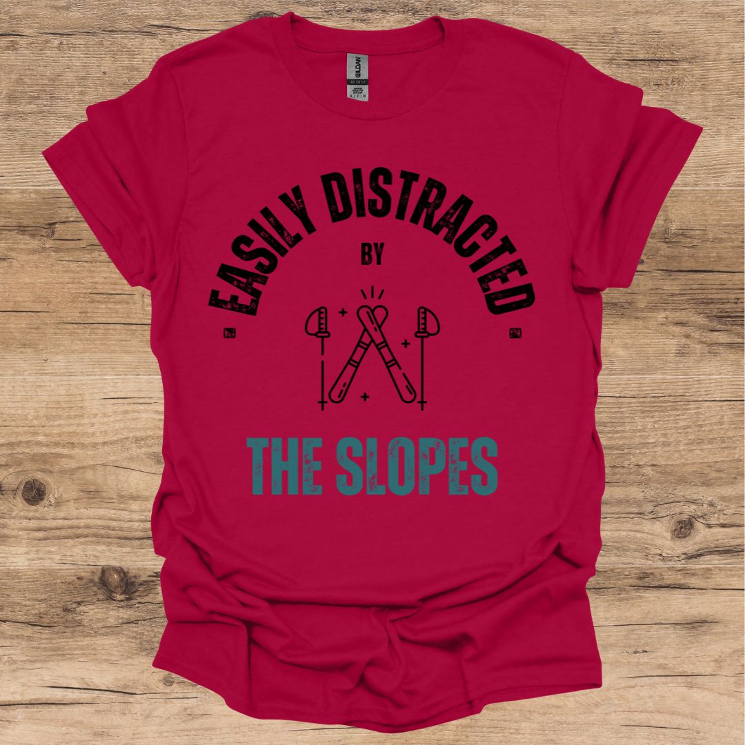 Easily Distracted_Slopes T-Shirt