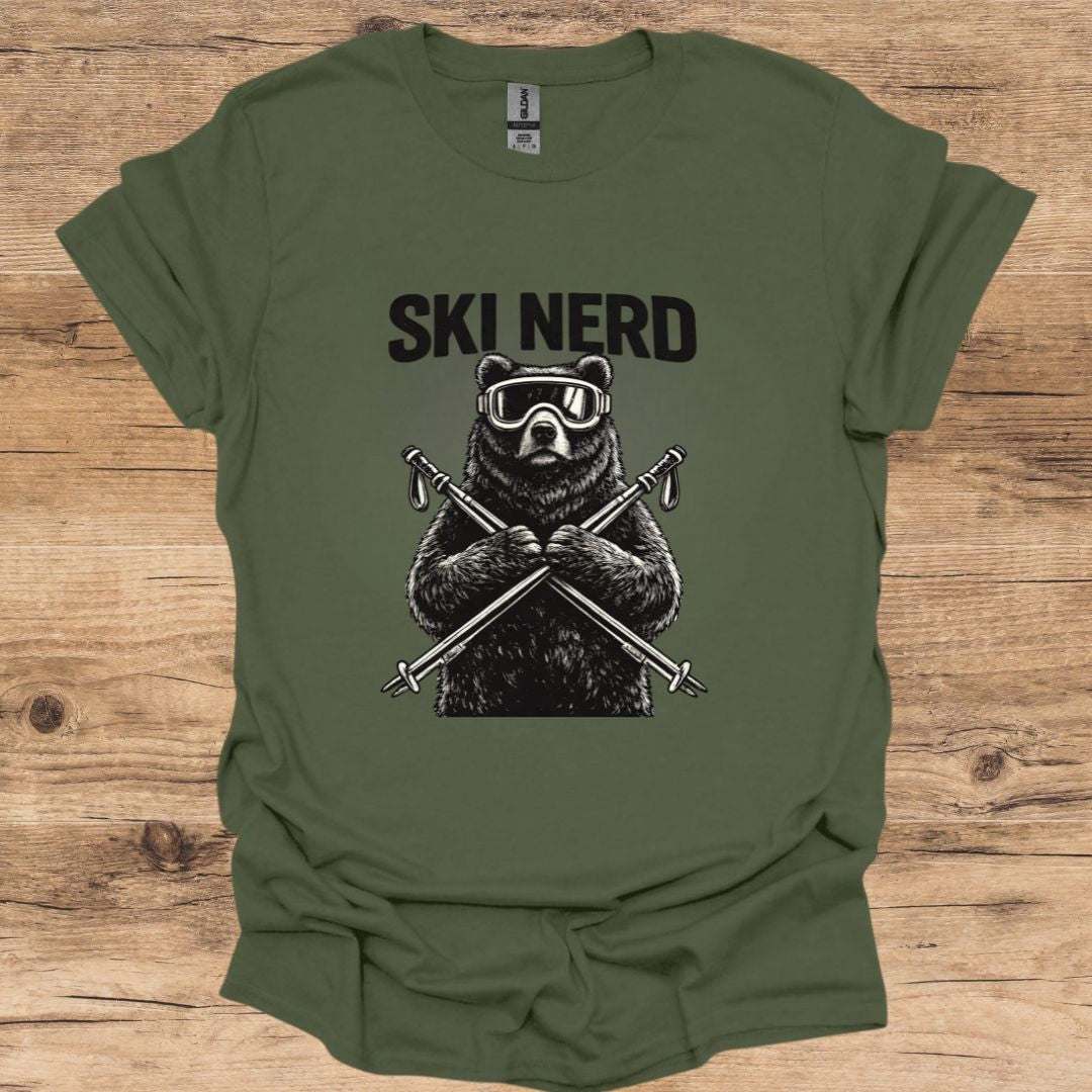 Ski Nerd Bear T-Shirt